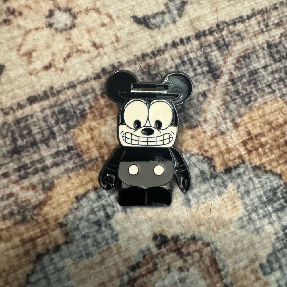 Black and White Cartoon Mickey Mouse Pin